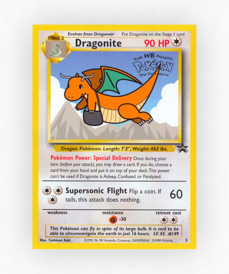 Dragonite - Wizards Black Star Promos 5 (Non-Holo)
