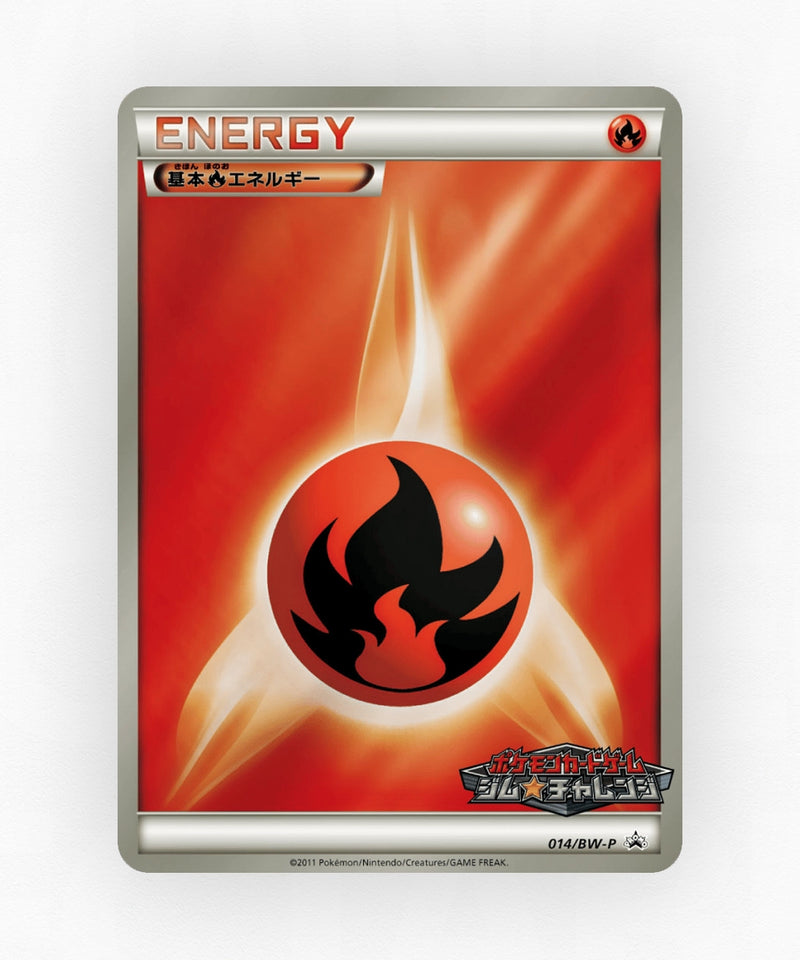 Fire Energy - Black & White Promos 014/BW-P (Reverse Holo)