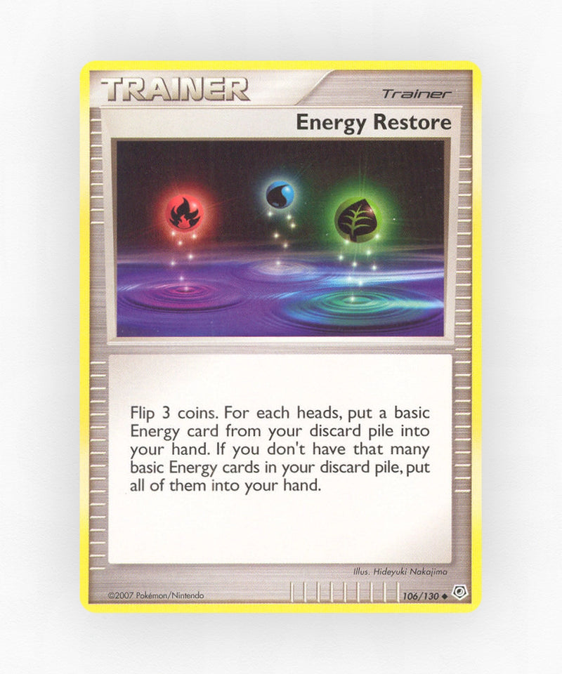 Energy Restore - Diamond & Pearl 106/130 (Reverse Holo)