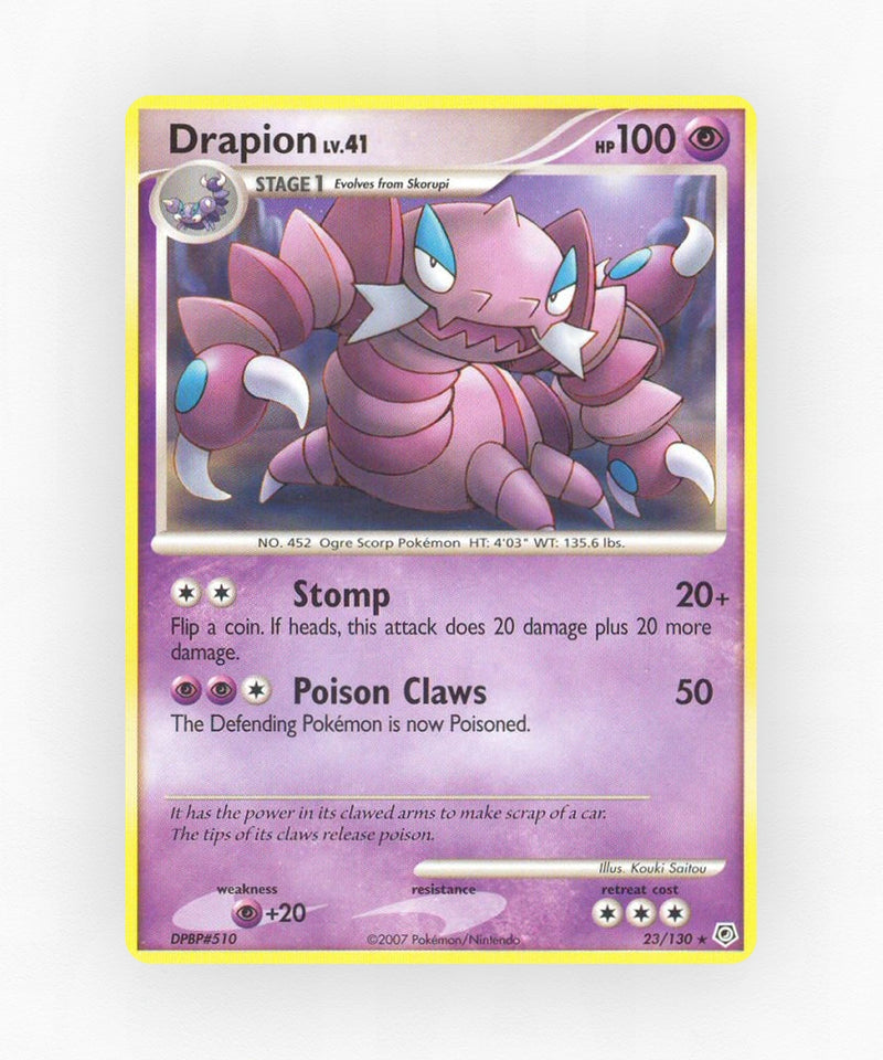 Drapion - Diamond & Pearl 23/130 (Reverse Holo)