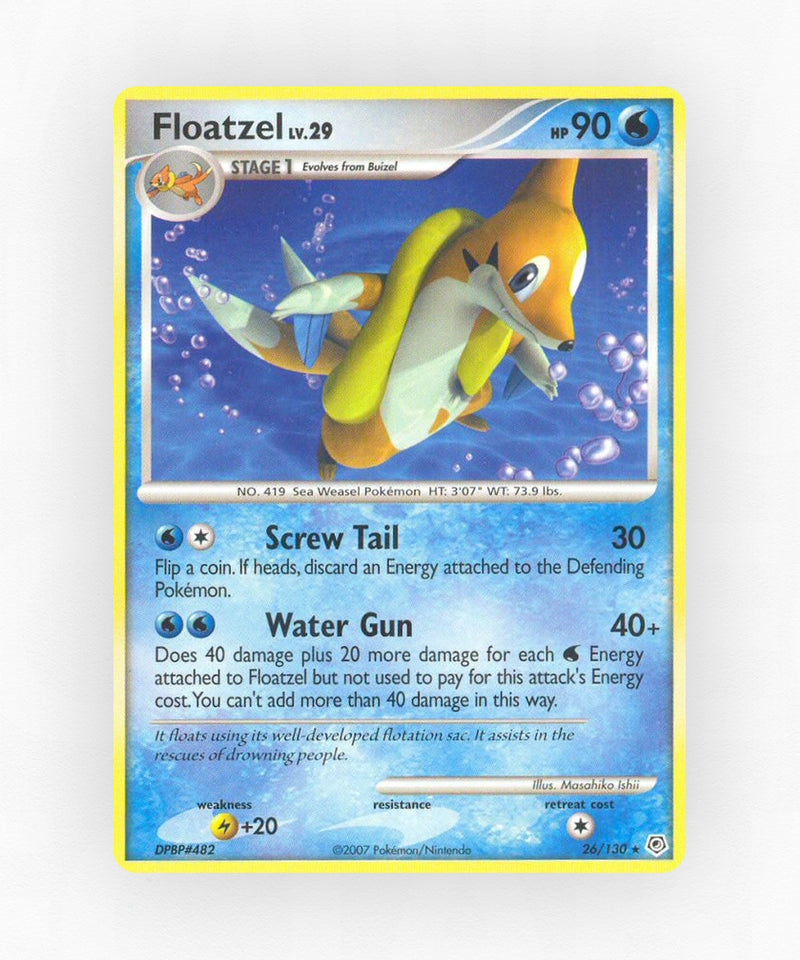 Floatzel - Diamond & Pearl 26/130 (Non-Holo)