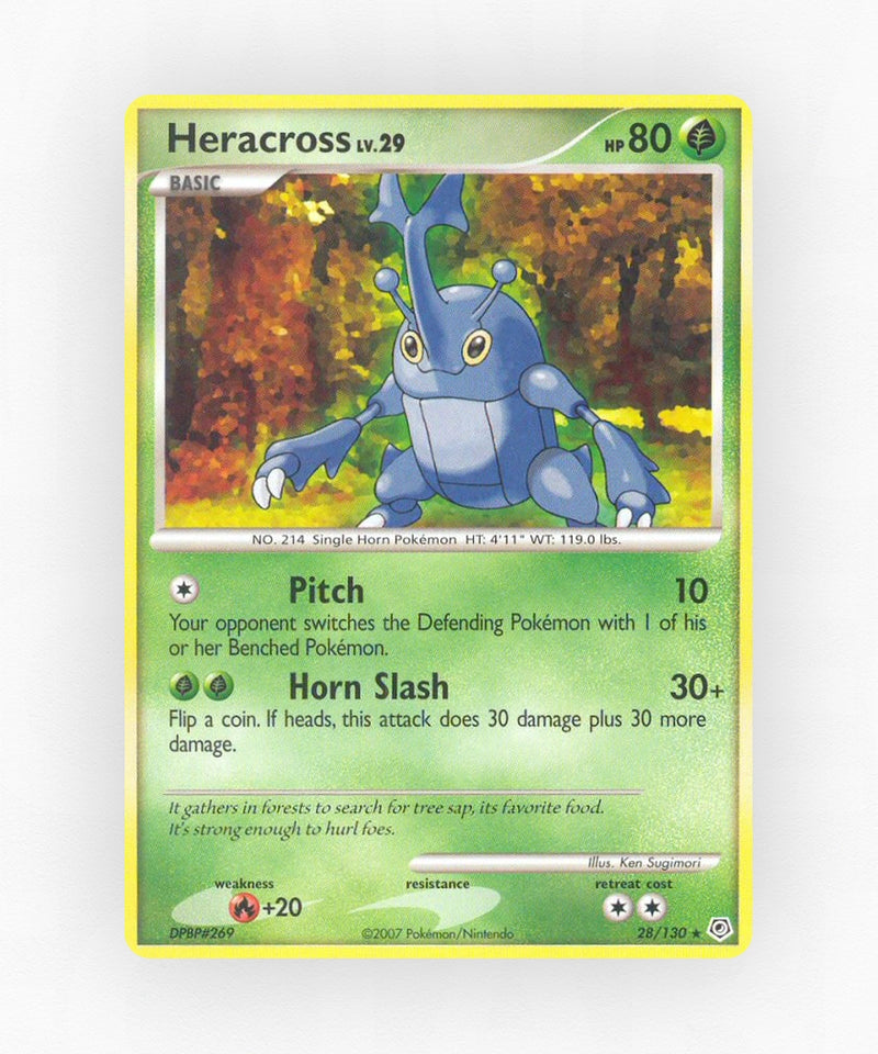 Heracross - Diamond & Pearl 28/130 (Reverse Holo)