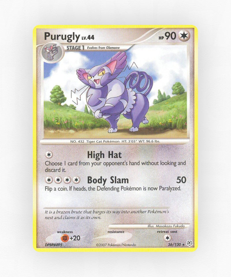 Purugly - Diamond & Pearl 36/130 (Reverse Holo)