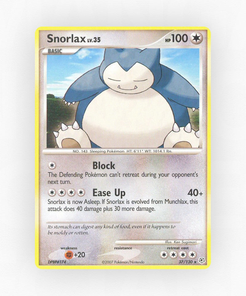 Snorlax - Diamond & Pearl 37/130 (Reverse Holo)