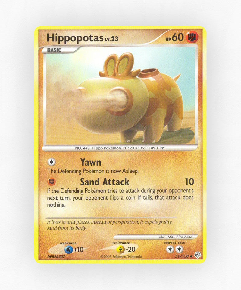 Hippopotas - Diamond & Pearl 51/130 (Non-Holo)
