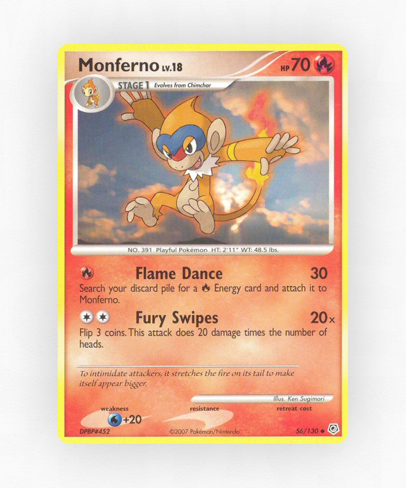Monferno - Diamond & Pearl 56/130 (Reverse Holo)