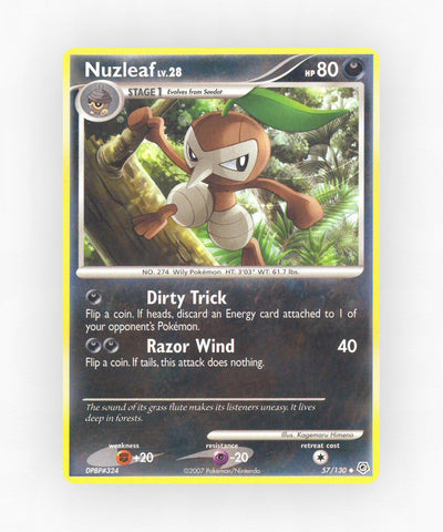 Nuzleaf - Diamond & Pearl 57/130 (Non-Holo)