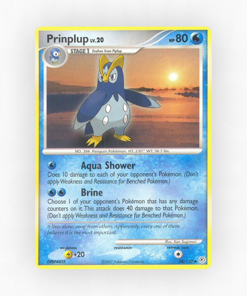 Prinplup - Diamond & Pearl 58/130 (Non-Holo)