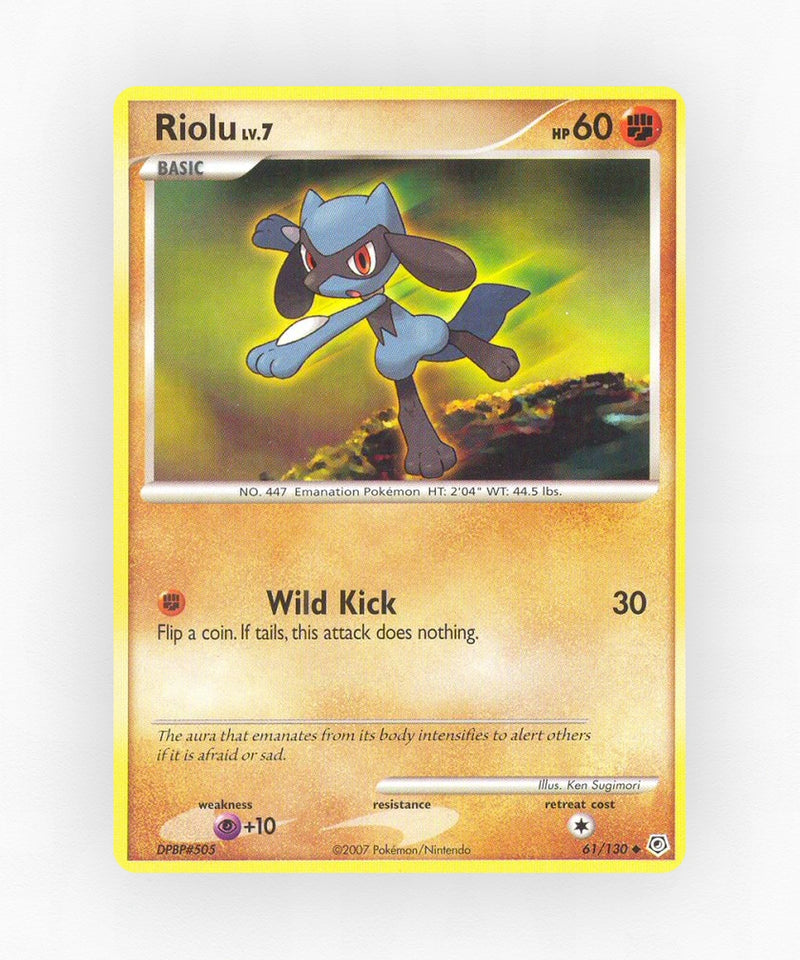 Riolu - Diamond & Pearl 61/130 (Reverse Holo)
