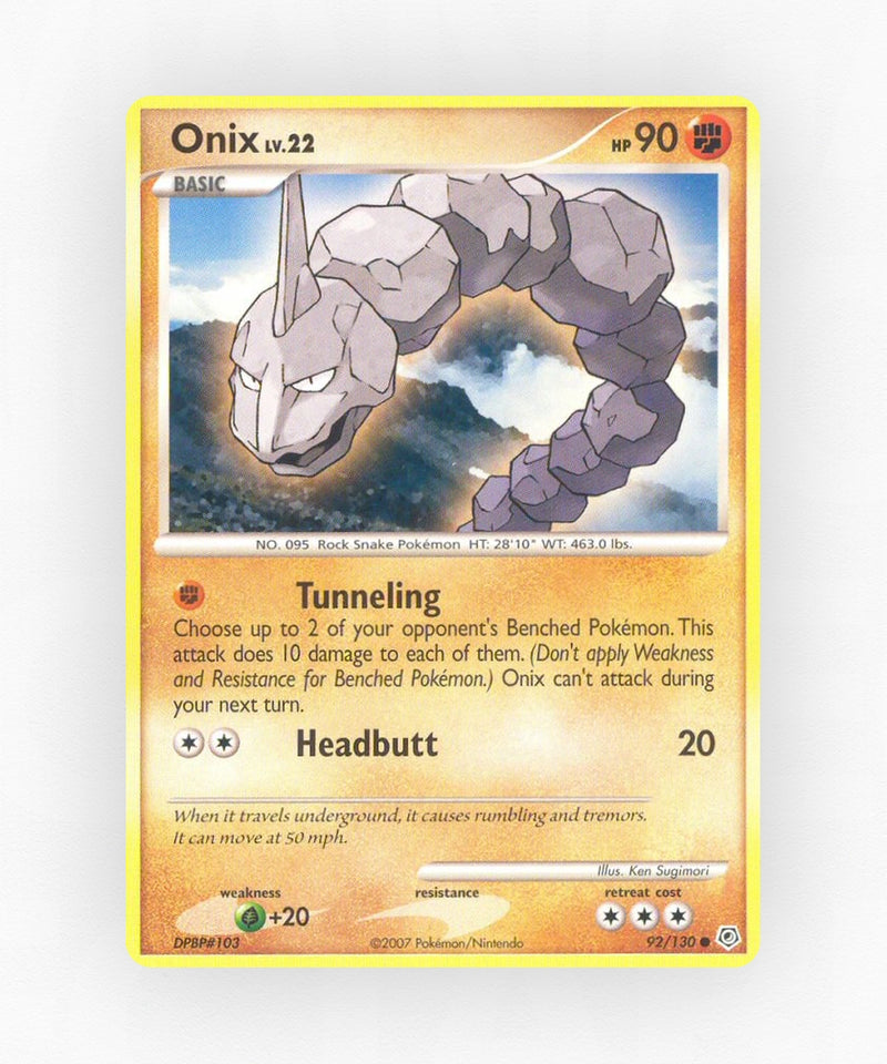 Onix - Diamond & Pearl 92/130 (Non-Holo)