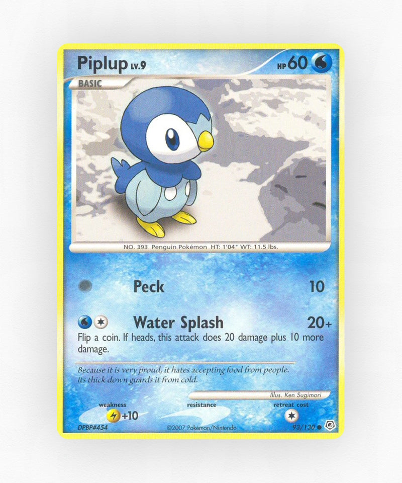 Piplup - Diamond & Pearl 93/130 (Non-Holo)