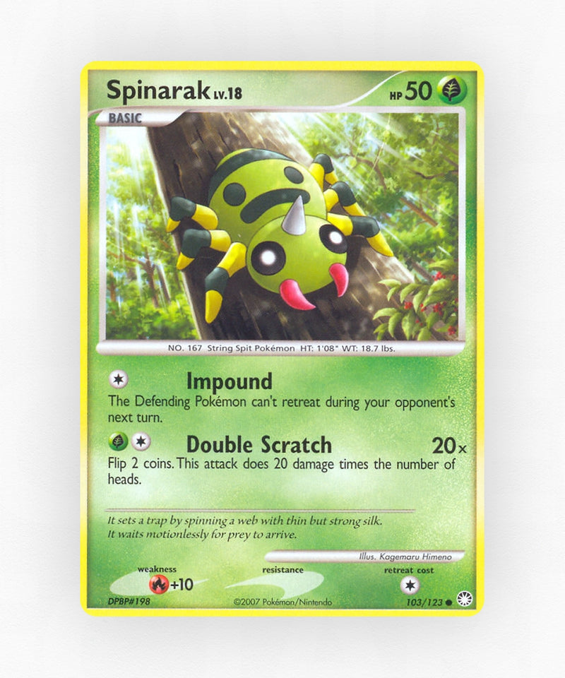 Spinarak - Mysterious Treasures 103/123 (Reverse Holo)