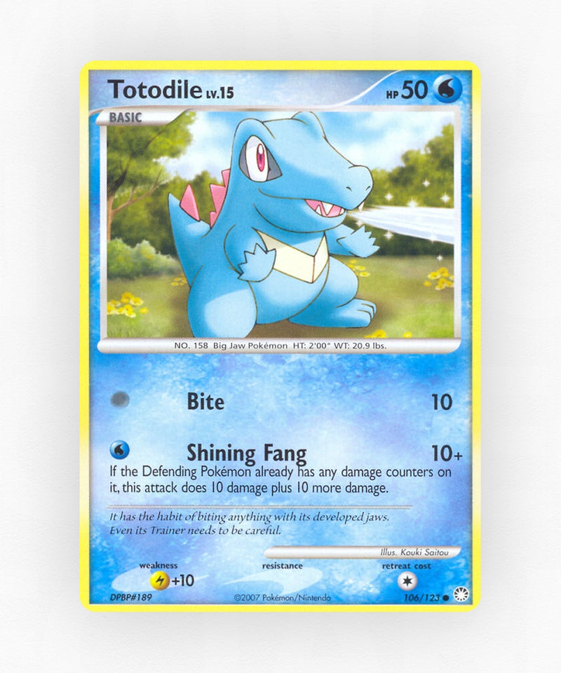 Totodile - Mysterious Treasures 106/123 (Reverse Holo)