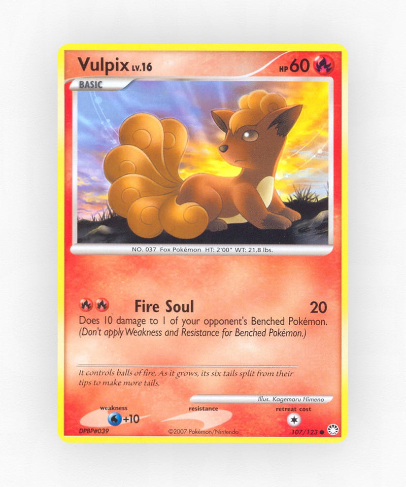 Vulpix - Mysterious Treasures 107/123 (Non-Holo)