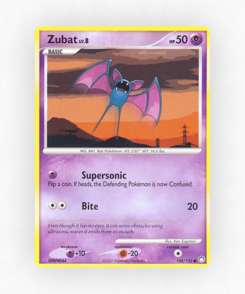 Zubat - Mysterious Treasures 108/123 (Reverse Holo)