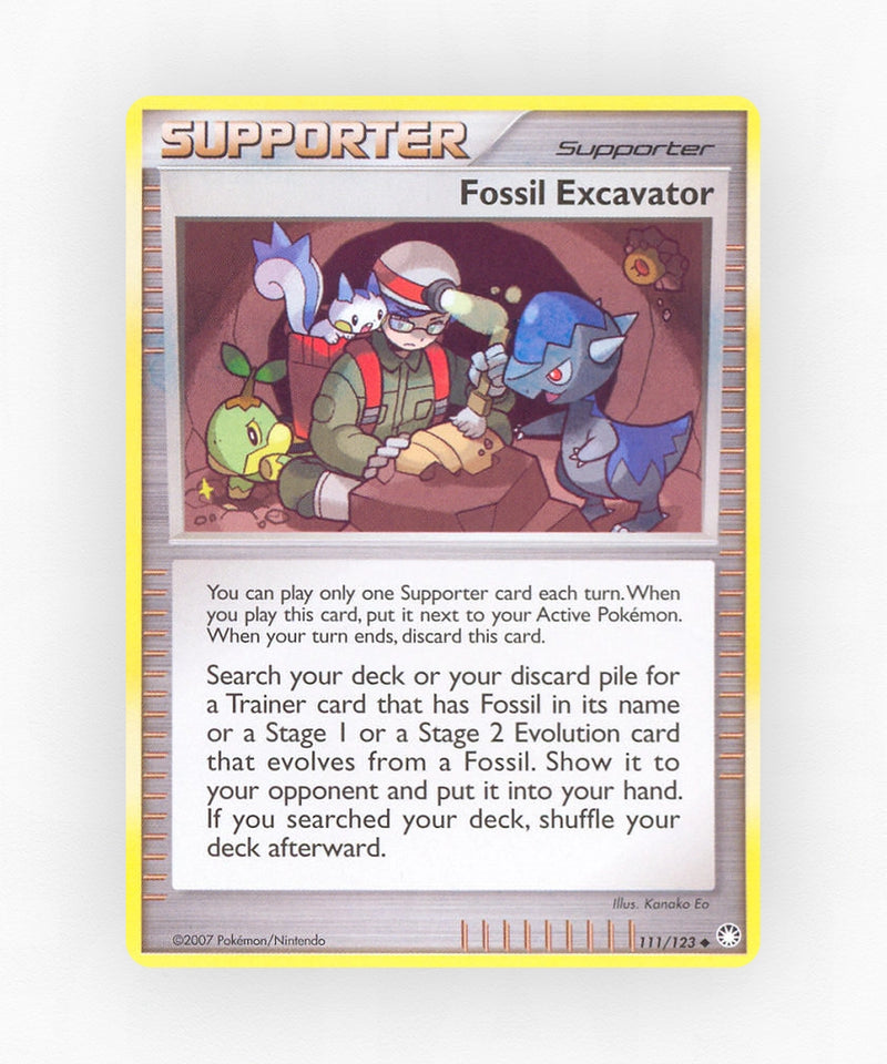 Fossil Excavator - Mysterious Treasures 111/123 (Non-Holo)