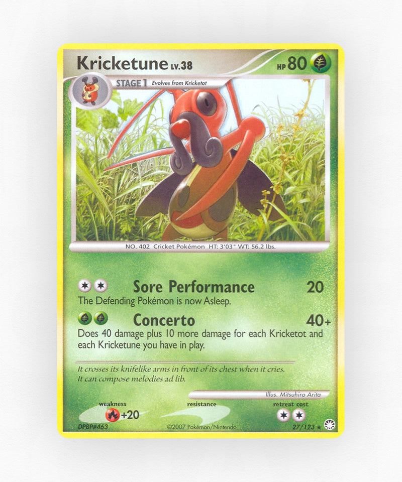 Kricketune - Mysterious Treasures 27/123 (Reverse Holo)