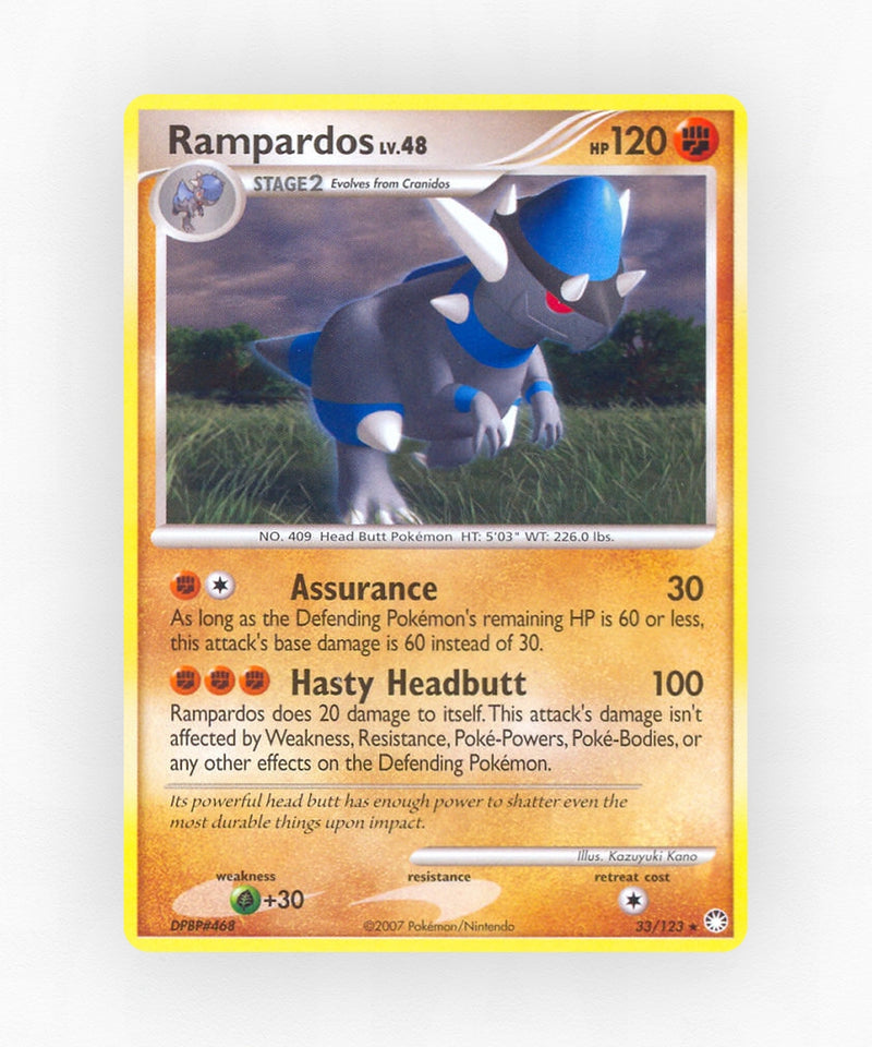 Rampardos - Mysterious Treasures 33/123 (Non-Holo)