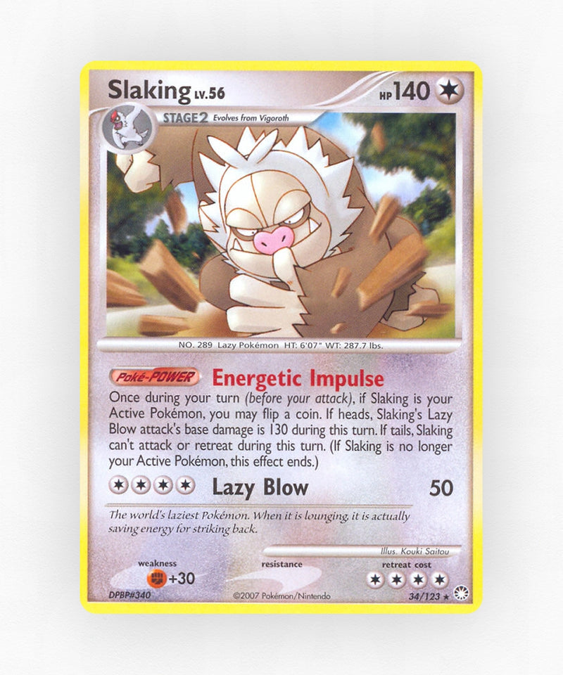 Slaking - Mysterious Treasures 34/123 (Non-Holo)