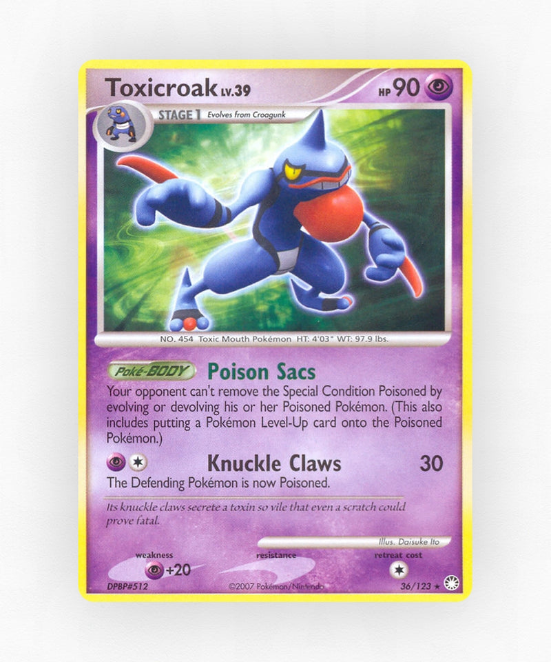 Toxicroak - Mysterious Treasures 36/123 (Non-Holo)