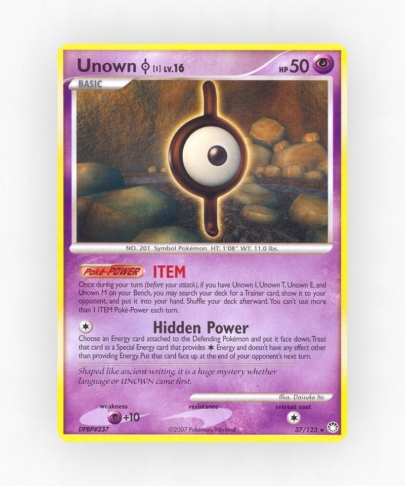 Unown [I] - Mysterious Treasures 37/123 (Non-Holo)