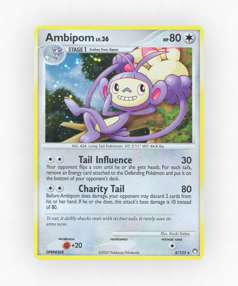 Ambipom - Mysterious Treasures 3/123 (Reverse Holo)