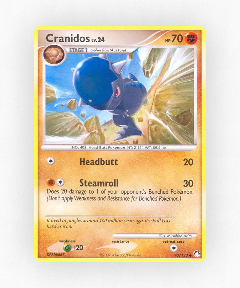 Cranidos - Mysterious Treasures 43/123 (Reverse Holo)