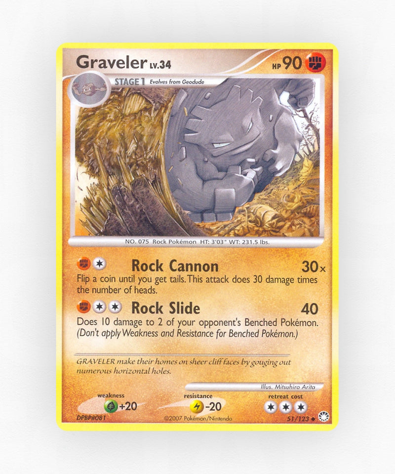 Graveler - Mysterious Treasures 51/123 (Non-Holo)
