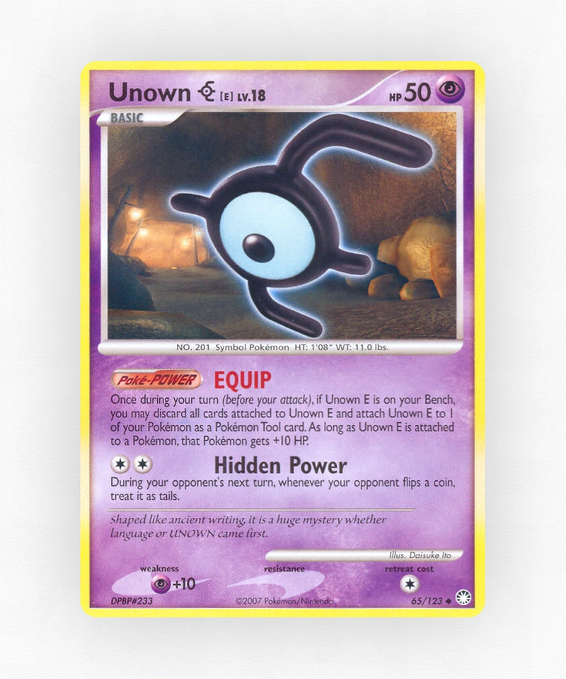 Unown [E] - Mysterious Treasures 65/123 (Reverse Holo)