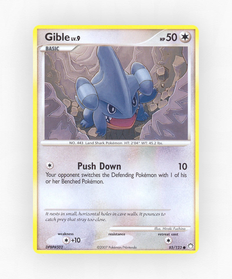 Gible - Mysterious Treasures 85/123 (Reverse Holo)