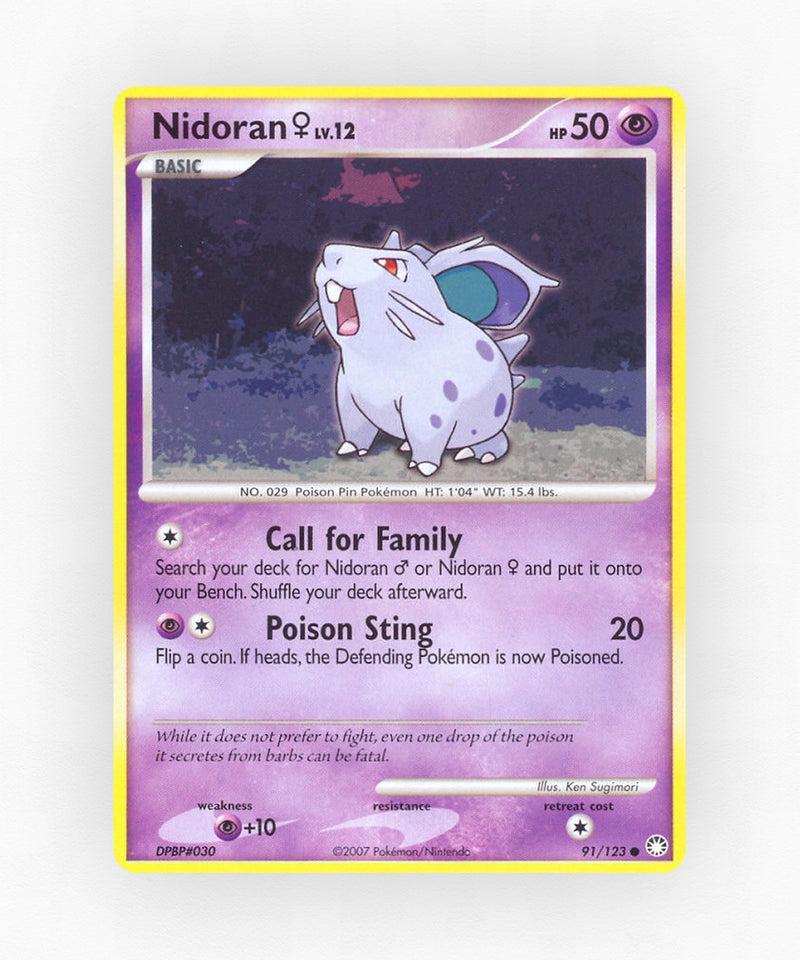 Nidoran ♀ - Mysterious Treasures 91/123 (Non-Holo)