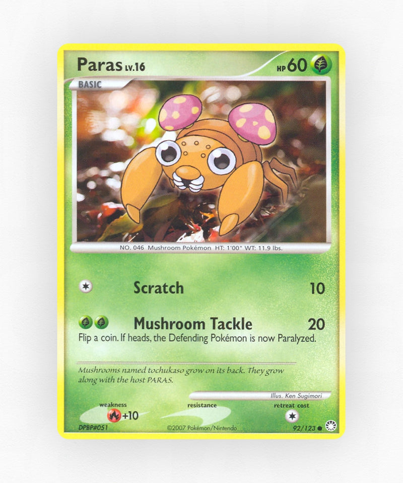 Paras - Mysterious Treasures 92/123 (Reverse Holo)