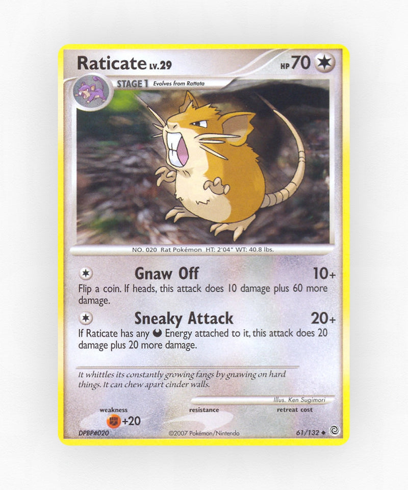 Raticate - Secret Wonders 61/132 (Reverse Holo)