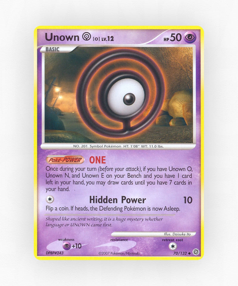 Unown [O] - Secret Wonders 70/132 (Non-Holo)