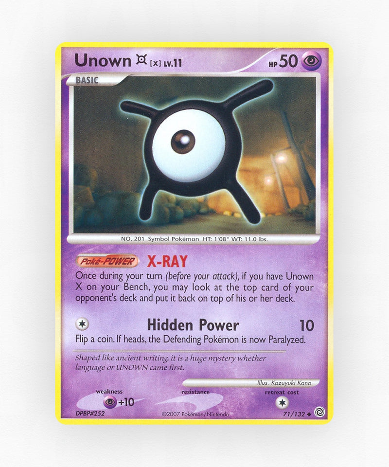 Unown [X] - Secret Wonders 71/132 (Non-Holo)