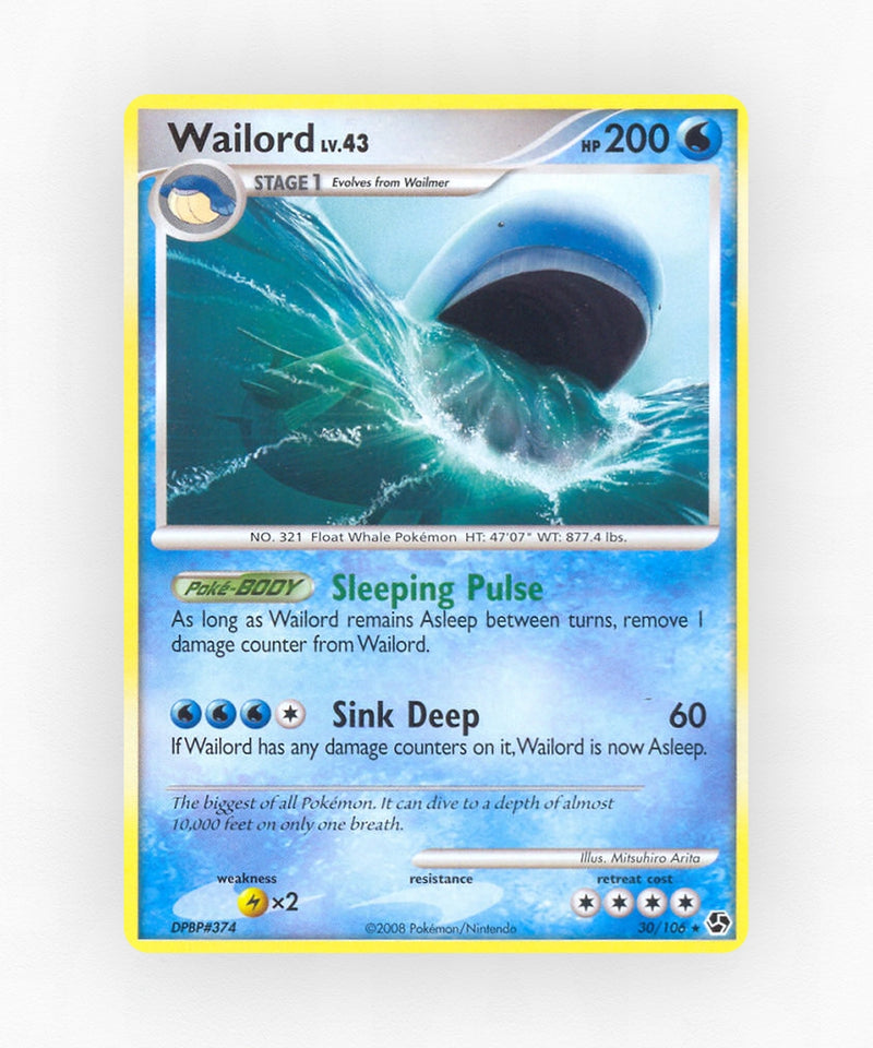 Wailord - Great Encounters 30/106 (Reverse Holo)