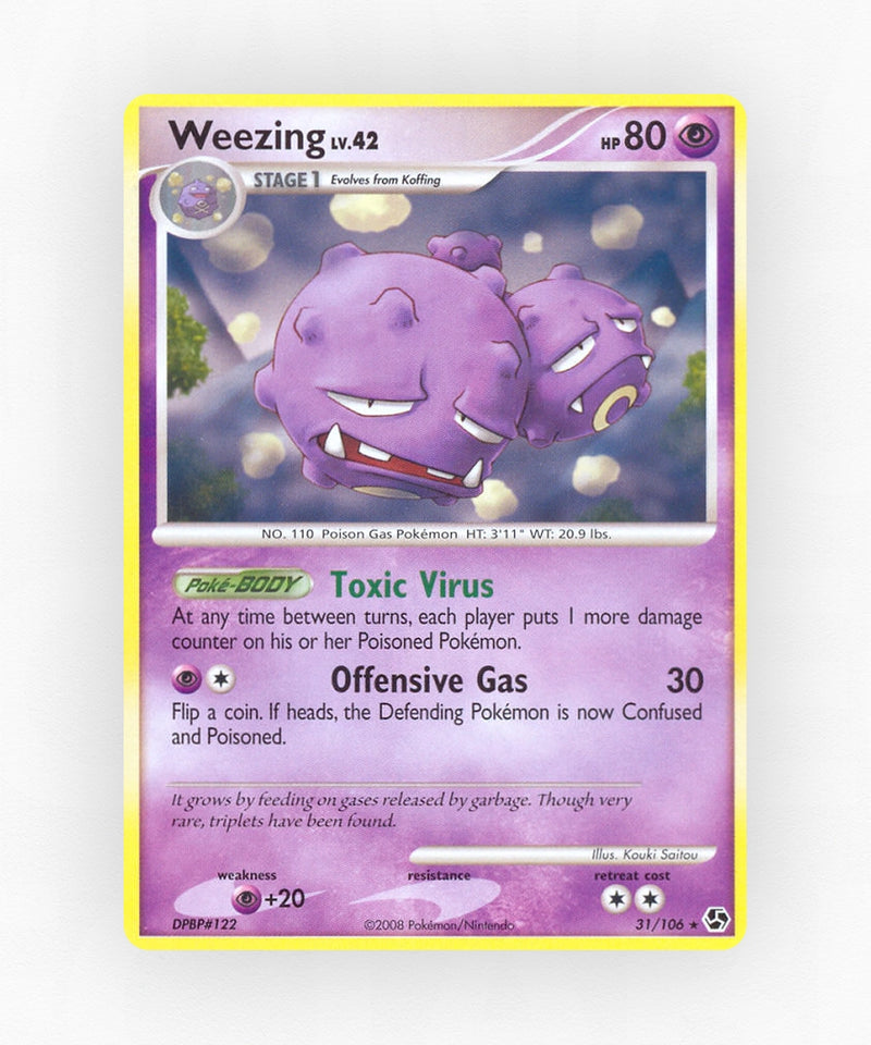 Weezing - Great Encounters 31/106 (Reverse Holo)