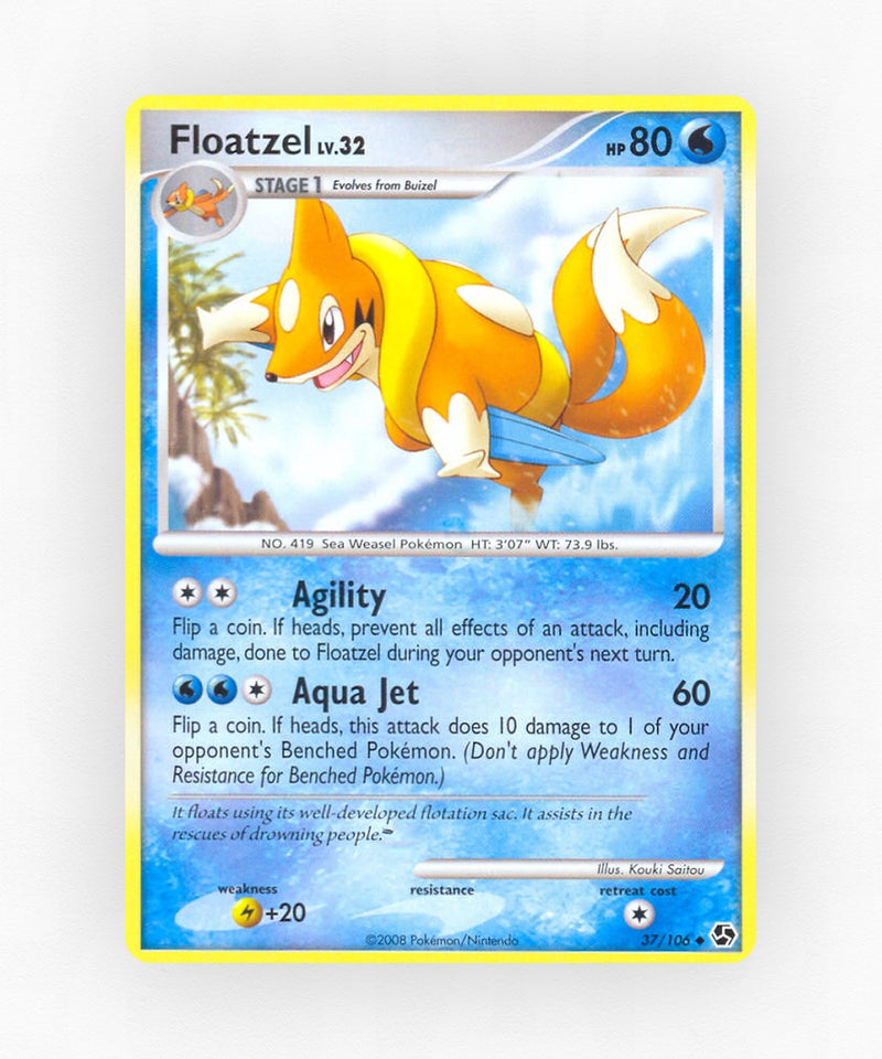 Floatzel - Great Encounters 37/106 (Non-Holo)