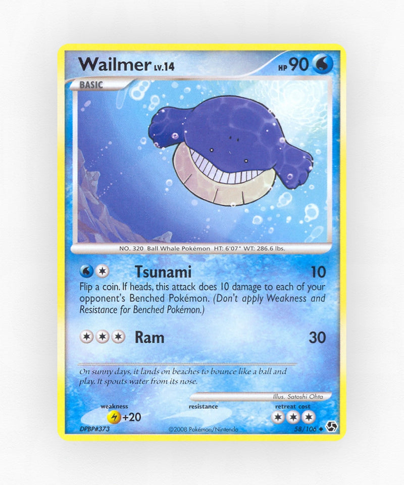 Wailmer - Great Encounters 58/106 (Reverse Holo)