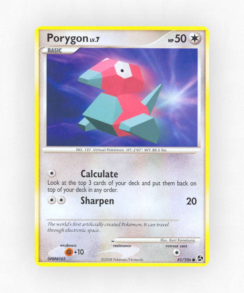 Porygon - Great Encounters 81/106 (Reverse Holo)