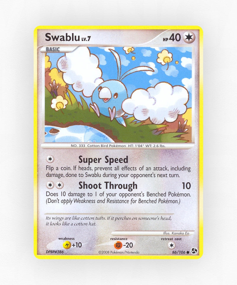 Swablu - Great Encounters 86/106 (Reverse Holo)