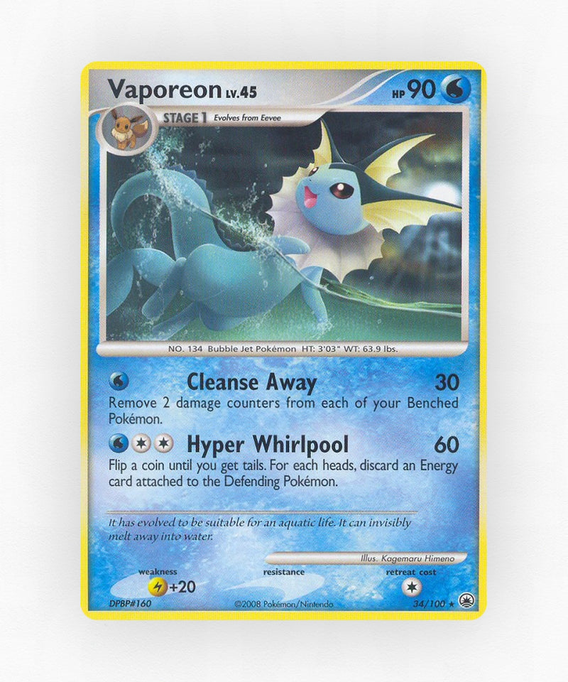 Vaporeon - Majestic Dawn 34/100 (Non-Holo)