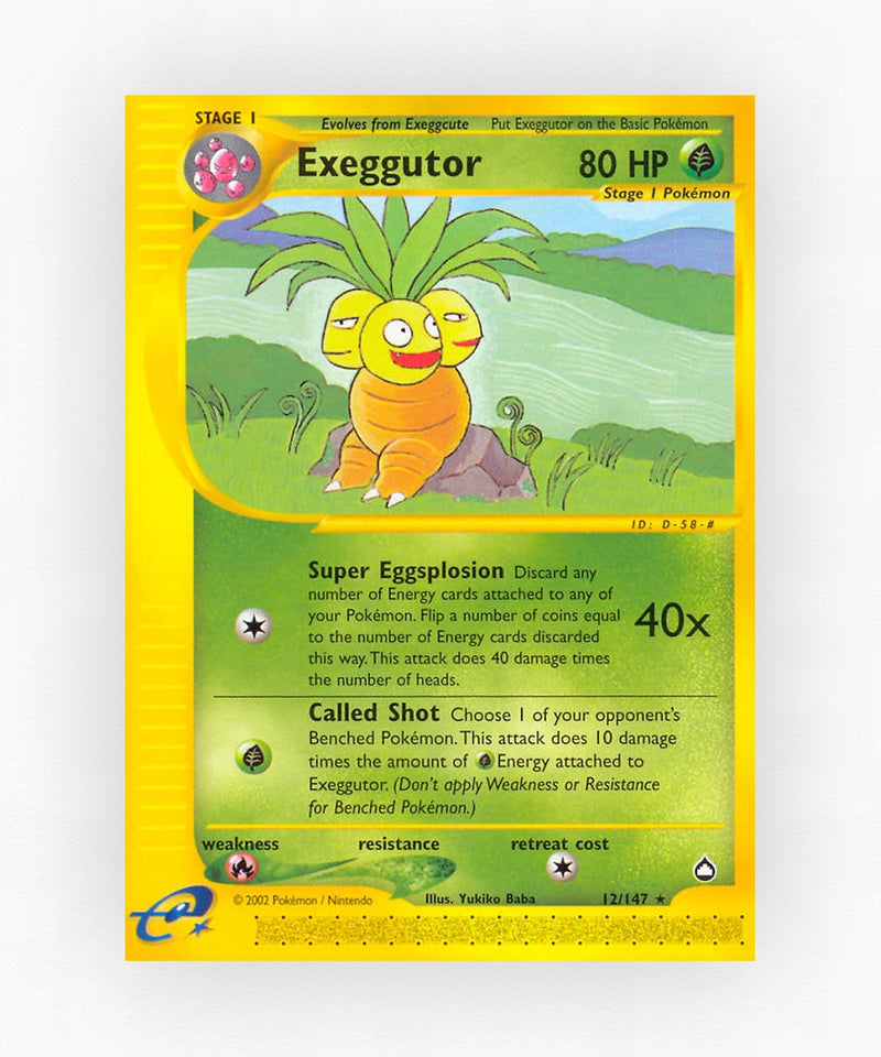Exeggutor - Aquapolis 12/147 (Reverse Holo)