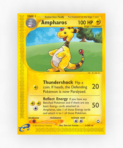 Ampharos - Aquapolis 1/147 (Non-Holo)