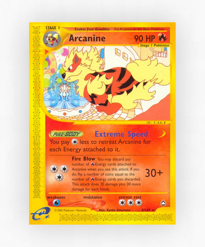 Arcanine - Aquapolis 2/147 (Non-Holo)