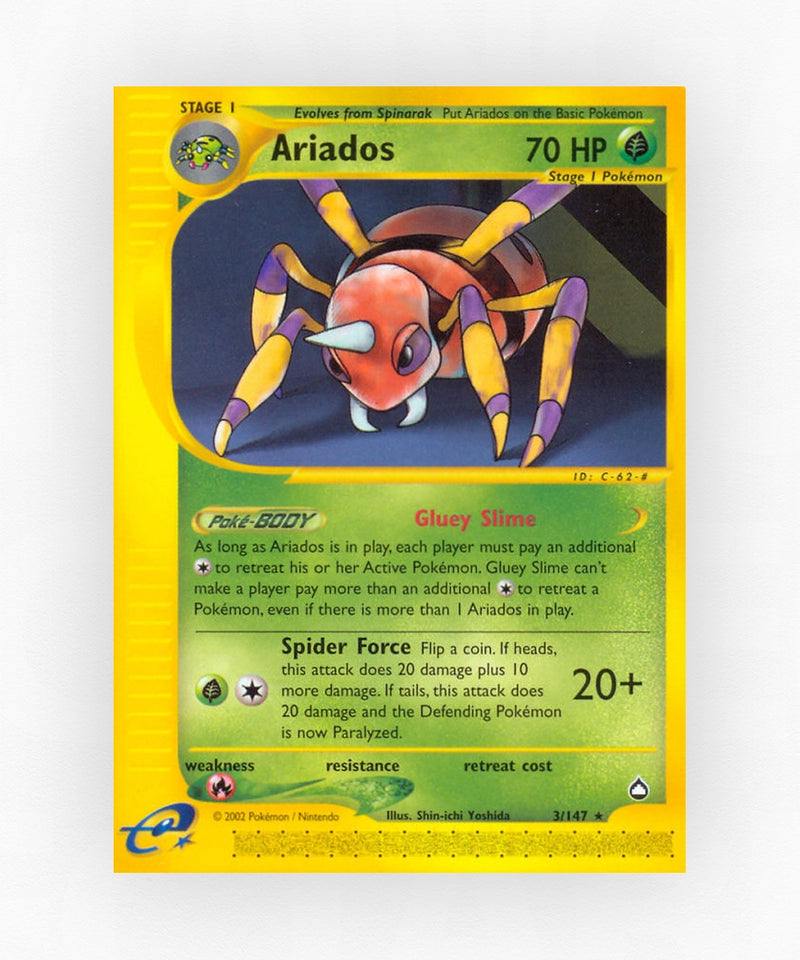 Ariados - Aquapolis 3/147 (Reverse Holo)