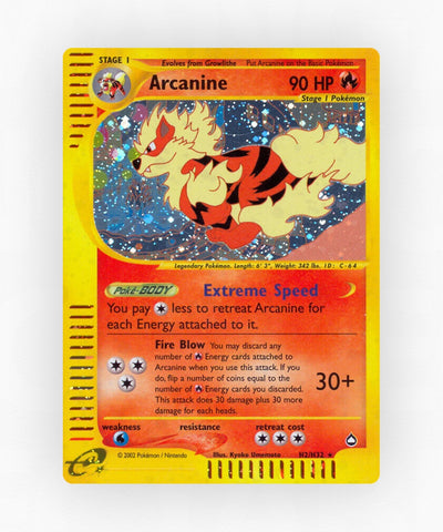Arcanine - Aquapolis H2/H32 (Holo)