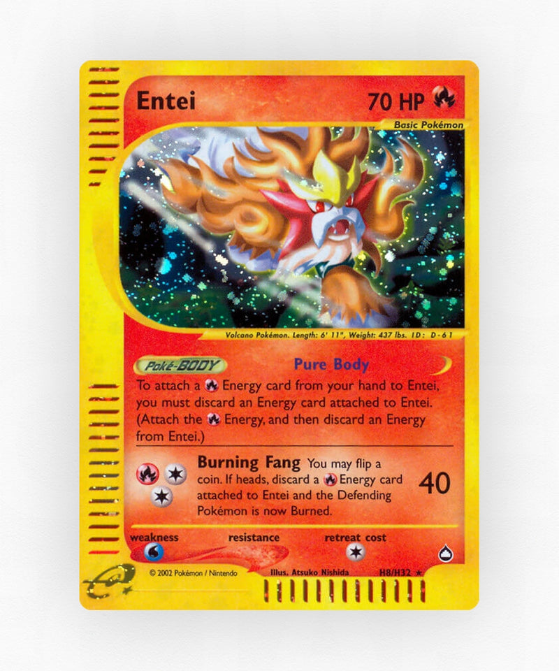 Entei - Aquapolis H8/H32 (Holo)