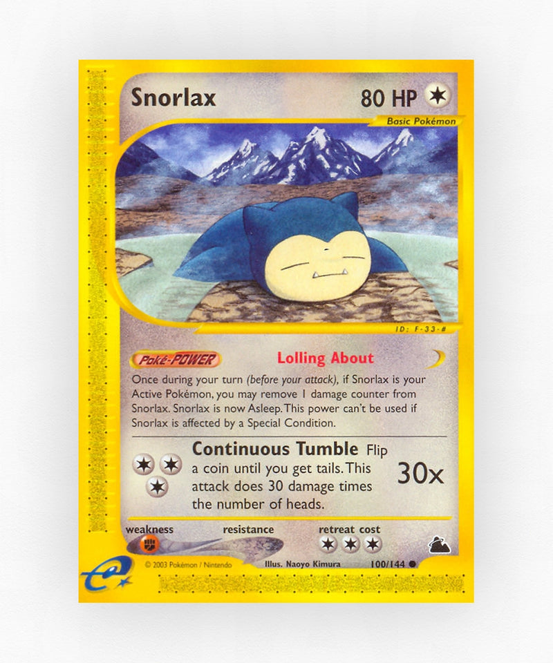 Snorlax - Skyridge 100/144 (Reverse Holo)