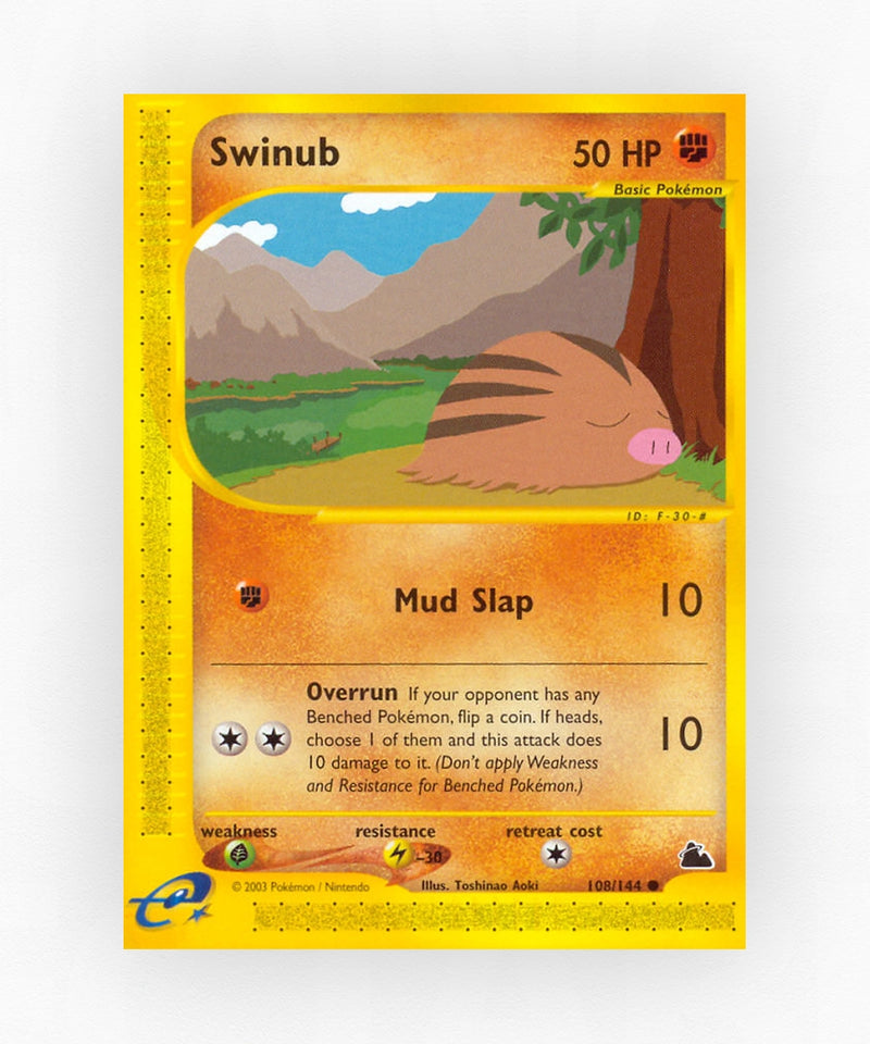 Swinub - Skyridge 108/144 (Reverse Holo)
